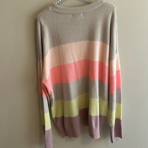 Andree By Unit Colorful Soft Striped Sweater. Size 2X - Picture 5 of 5